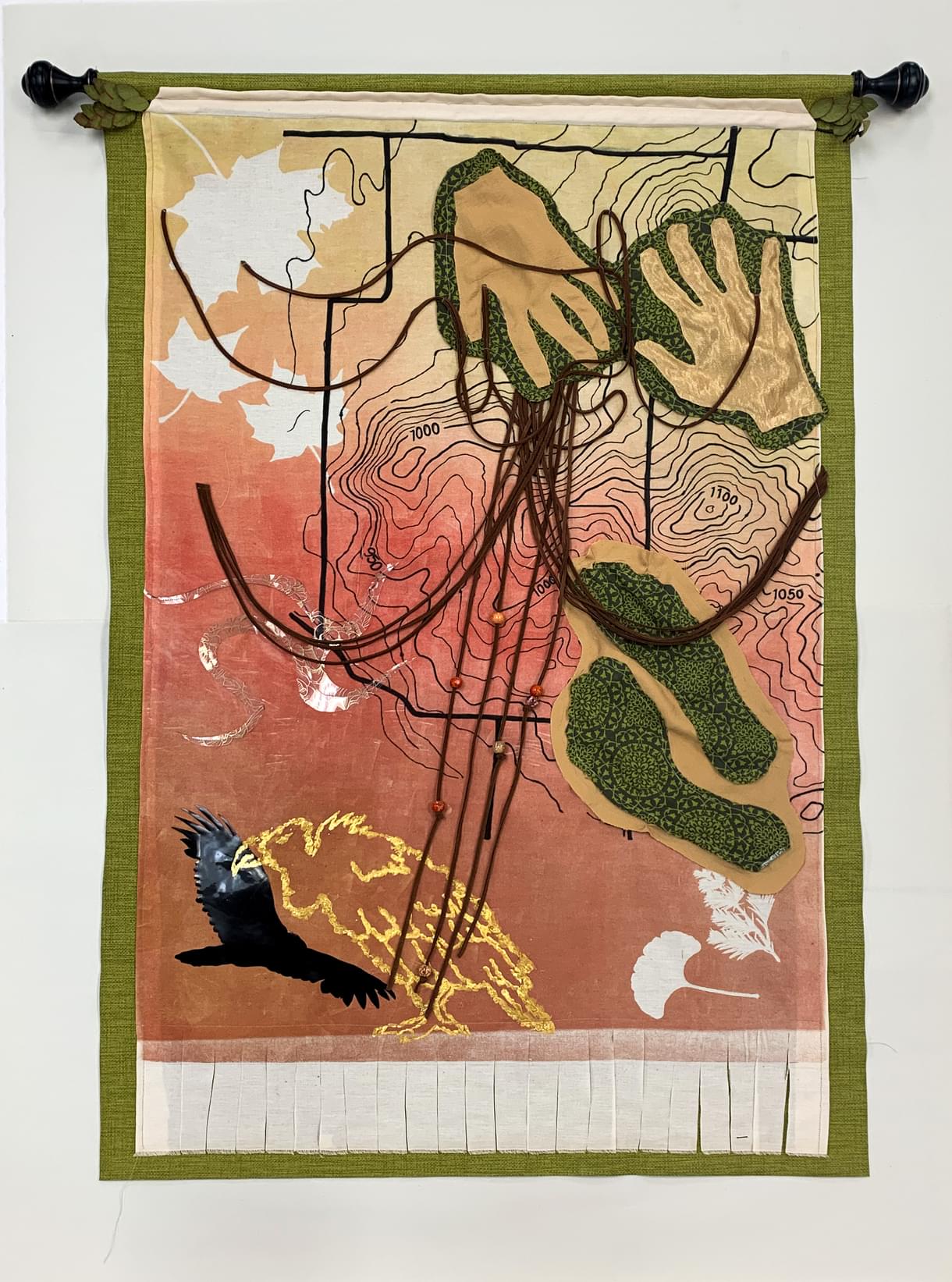 A mixed media piece created by Abigail Zaleski, an undergraduate in Fine Arts at CCAD.