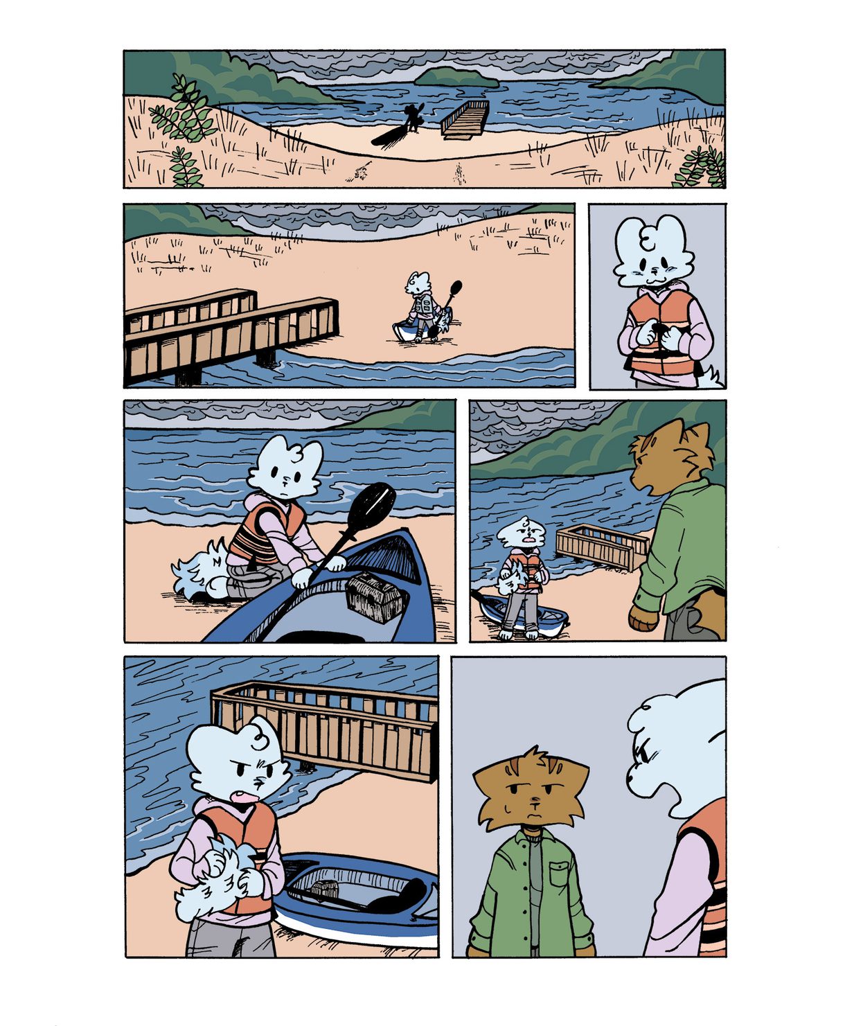A comic strip created by Em Warren, an undergraduate in Comics and Narrative Practice at CCAD.