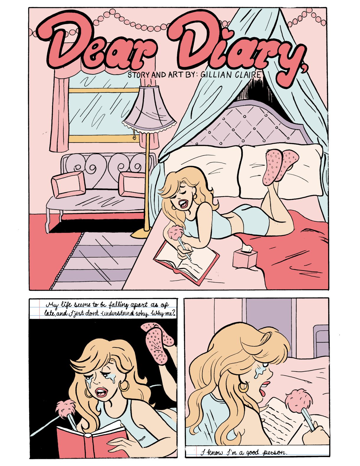 A comic strip created by Swearingen Gillian, an undergraduate in Comics and Narrative Practice at CCAD.
