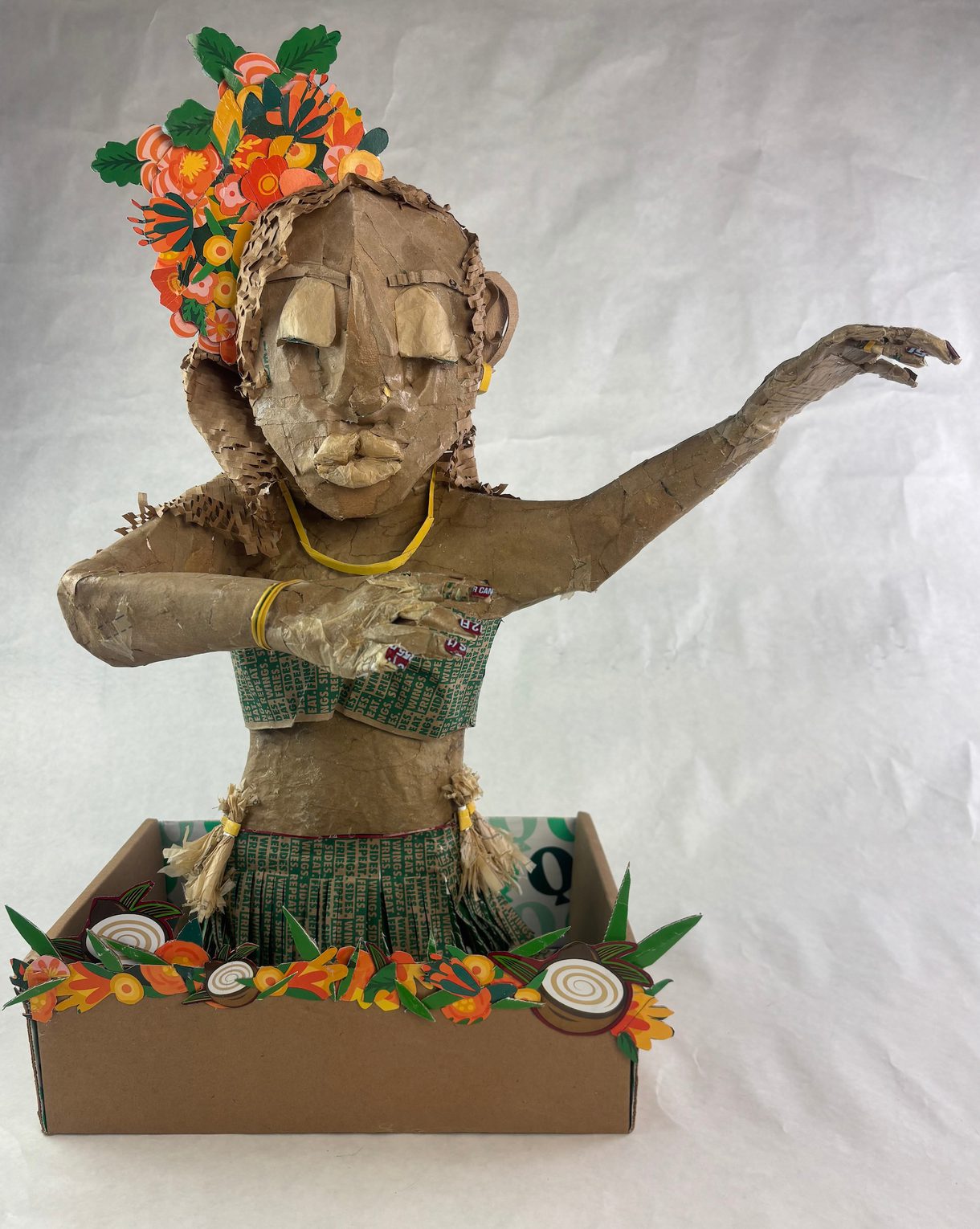 A fine art sculpture created by Katheryn Wadsworth, an undergraduate in Fine Arts at CCAD.