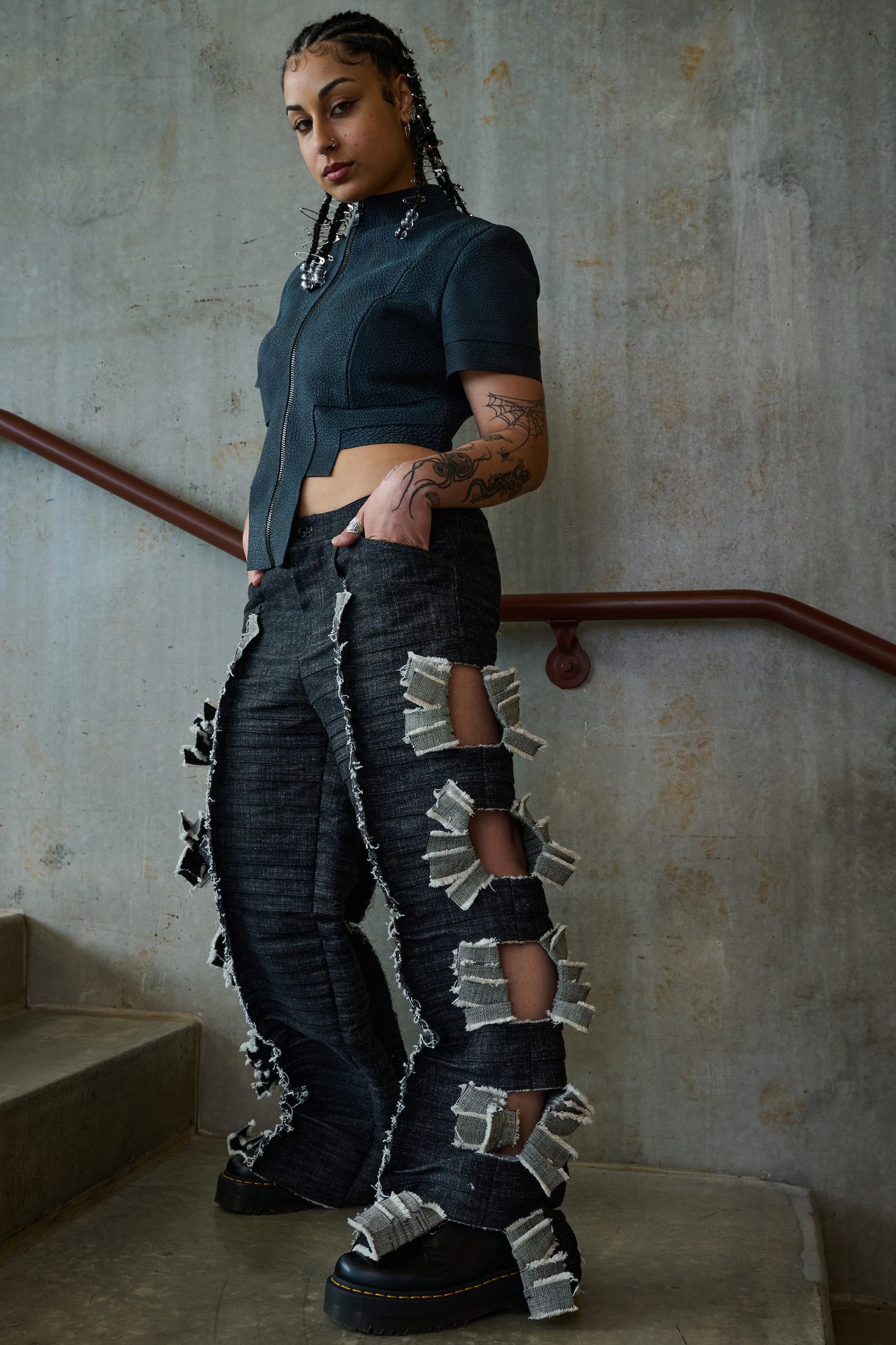 A featured fashion garment created by Dom Ciucci, an undergraduate in Fashion Design at CCAD.