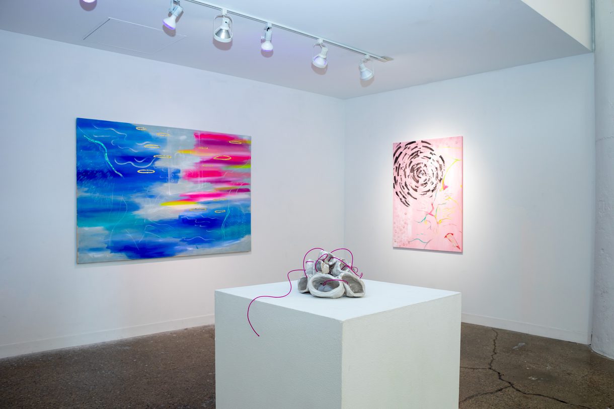 A mixed media thesis exhibition created by Cait Miller, an undergraduate in Fine Arts at CCAD.