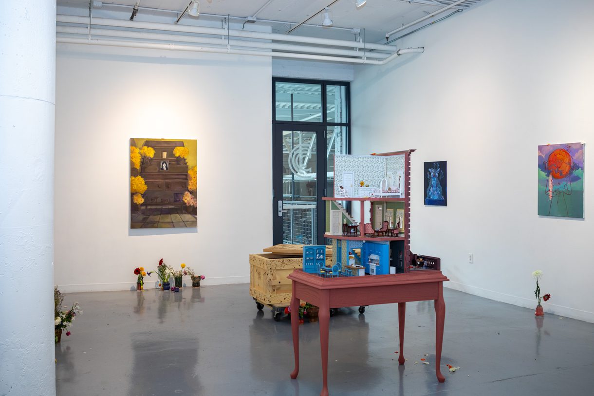 A mixed media thesis exhibition created by Emmy O'Grady, an undergraduate in Fine Arts at CCAD.