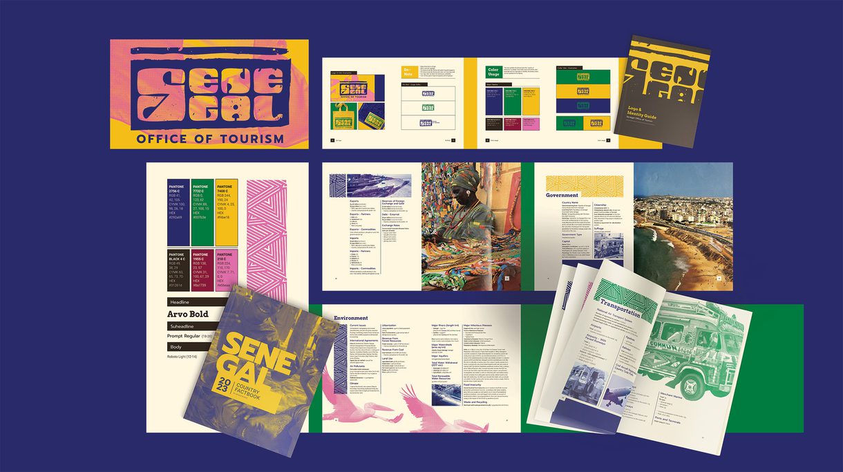 A tourism, campaign, and brand guide created by Mance Ranne, an undergraduate in Graphic Design at CCAD.