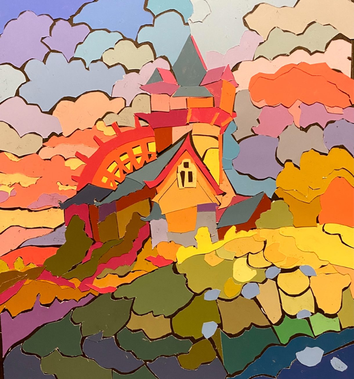 A collage created by Anna Malone, an undergraduate in Illustration at CCAD.