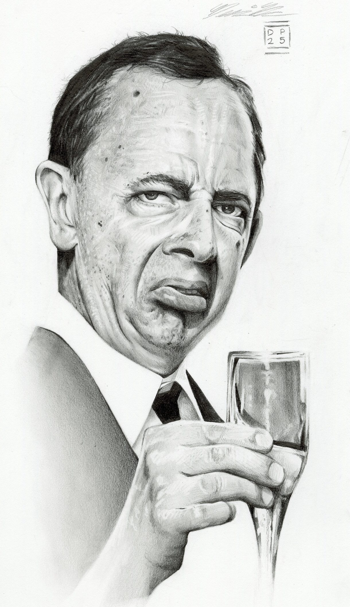 A scale and proportion illustration of a man created by Dennis Parker, an undergraduate in Illustration at CCAD.