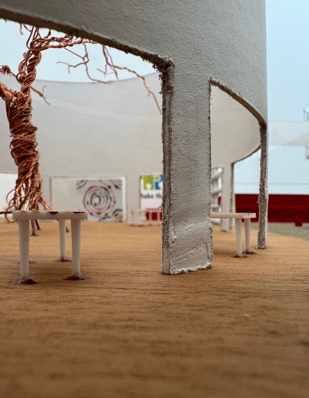 A model created by Mirella Burghy, an undergraduate in Interior Architecture and Design at CCAD.