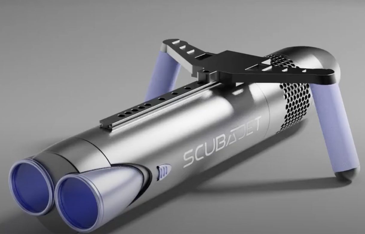 A scuba jet animation created by Josh Miller, an undergraduate in Product Design at CCAD.