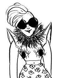 The walking sculpture illustration