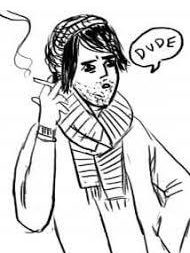 Deep, Philosophizing Smokers Illustration