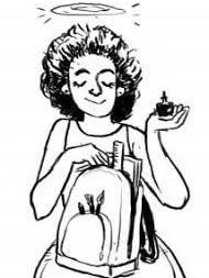 The Patron Saint of Supplies Illustration