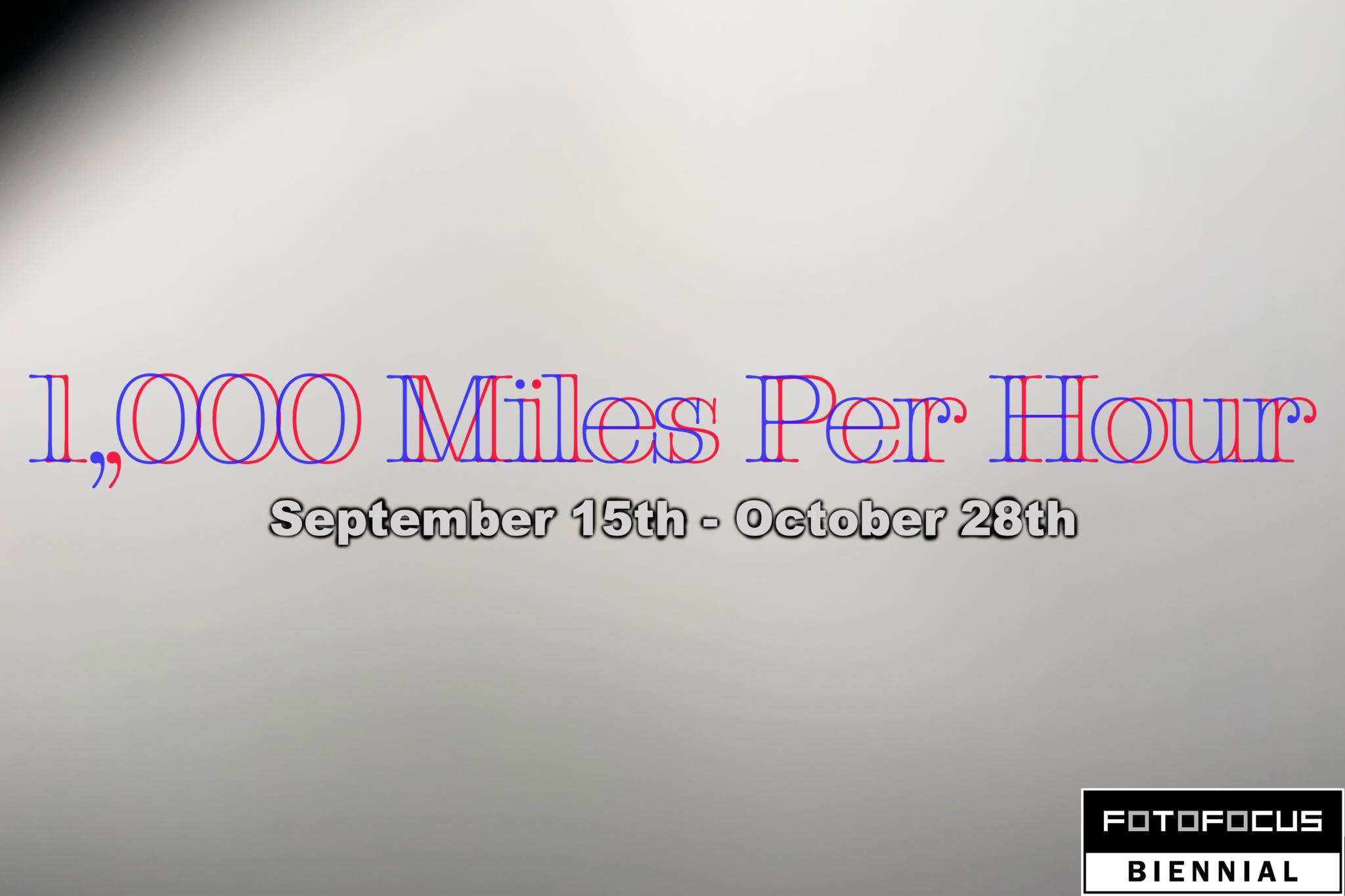 1,000 Miles Per Hour